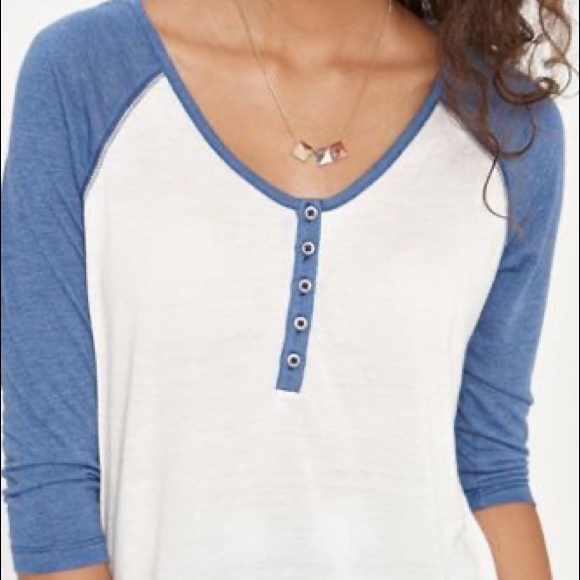 Nollie 3/4 Sleeve Baseball Henley Tee PacSun - Picture 1 of 3